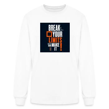 Break_your_limits - Men's Long Sleeve T-Shirt - white - Front
