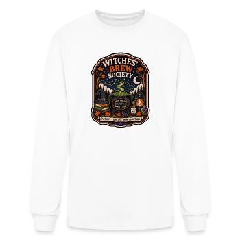 Witches Brew Society Emblem - Men's Long Sleeve T-Shirt - white - Front