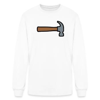 Claw Hammer Tool Icon - Men's Long Sleeve T-Shirt - white - Front
