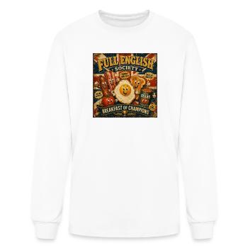 Full English Breakfast Society - Men's Long Sleeve T-Shirt - white - Front