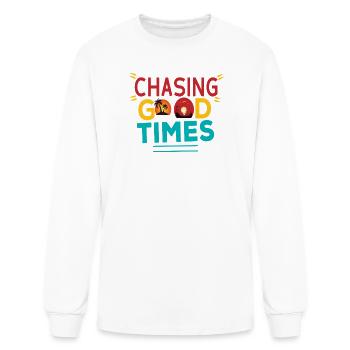 Chasing Good Times Sunset - Men's Long Sleeve T-Shirt - white - Front