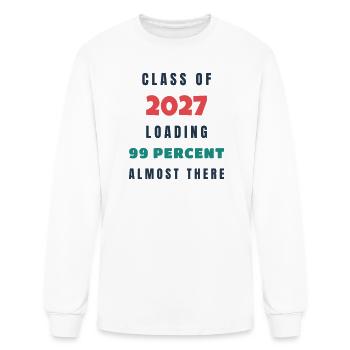 Class Of 2027 Loading - Senior Year Gift Idea - Men's Long Sleeve T-Shirt - white - Front