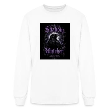 Shadow Watcher Raven - Men's Long Sleeve T-Shirt - white - Front