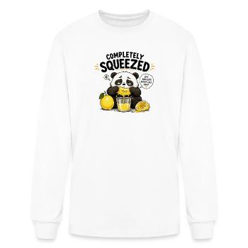 Panda Squeeze Lemon: Sour Life Moments - Men's Long Sleeve T-Shirt - white - Front
