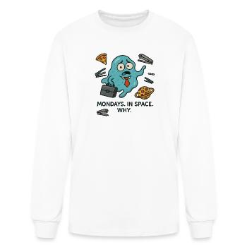 Mondays in Space Ghost - Men's Long Sleeve T-Shirt - white - Front