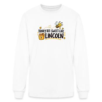 Honey Bee Sweet Like Lincoln - Men's Long Sleeve T-Shirt - white - Front