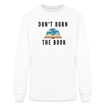 Dont burn the book - Men's Long Sleeve T-Shirt - white - Front