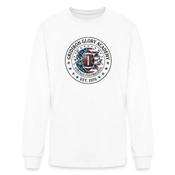 Vintage_American_Football_Lightning_Bolt_Badge_ - Men's Long Sleeve T-Shirt - white - Front