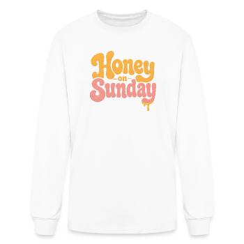 Honey on Sunday Cute Aesthetic - Men's Long Sleeve T-Shirt - white - Front