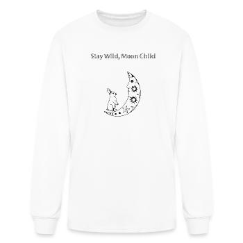 Stay Wild Moon Child Moon Rabbit - Men's Long Sleeve T-Shirt - white - Front