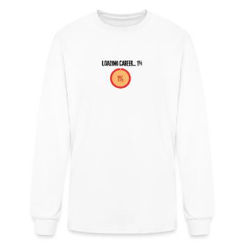 One Percent Circle Badge - Men's Long Sleeve T-Shirt - white - Front