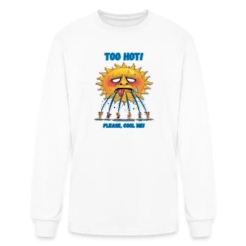 Too Hot Sun, Please Cool Me - Men's Long Sleeve T-Shirt - white - Front