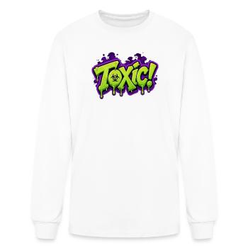 Toxic Graffiti Drip - Men's Long Sleeve T-Shirt - white - Front
