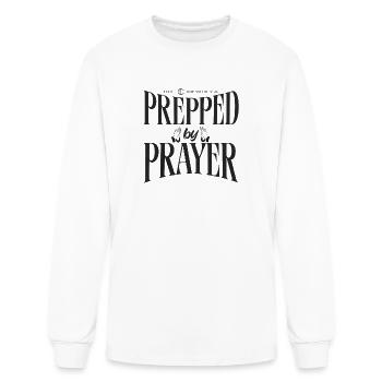 Prepped by Prayer - Men's Long Sleeve T-Shirt - white - Front