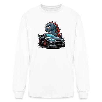 GTRzilla - Men's Long Sleeve T-Shirt - white - Front