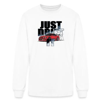 Just Drive It Drift Car - Men's Long Sleeve T-Shirt - white - Front
