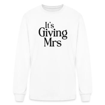It's Giving Mrs - Men's Long Sleeve T-Shirt - white - Front