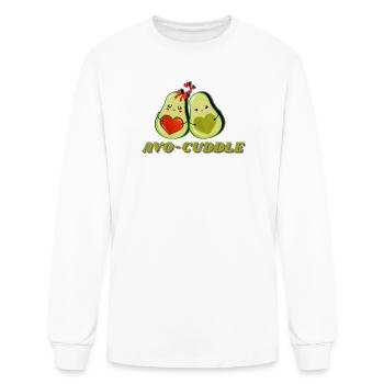 Avo-Cuddle Cute Avocado Couple - Men's Long Sleeve T-Shirt - white - Front