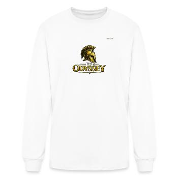 Odyssey Gold Spartan Helmet - Men's Long Sleeve T-Shirt - white - Front