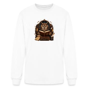 Owl Archivist of Arcana - Men's Long Sleeve T-Shirt - white - Front