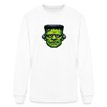 Halloween Character Monster Face (Windows 95 Icon) - Men's Long Sleeve T-Shirt - white - Front