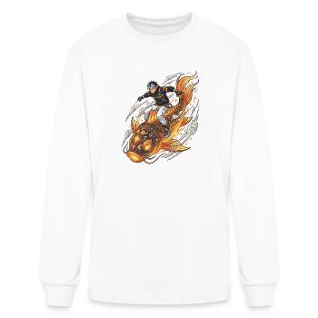 Urban Streetwear Carp Lantern Moon Festival - Men's Long Sleeve T-Shirt - white - Front