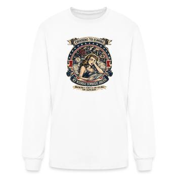 Choosing to ignore my weirdly symbolic dream becau - Men's Long Sleeve T-Shirt - white - Front