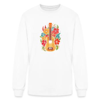 Ukulele Cartoon Style - Men's Long Sleeve T-Shirt - white - Front