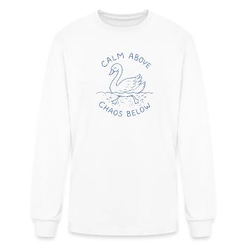 Calme au-dessus du chaos Sous le cygne - T-shirt à manches longues Homme - blanc - Devant