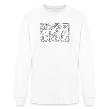 Shapes - Men's Long Sleeve T-Shirt - white - Front