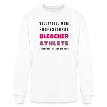 Volleyball Mom Professional Bleacher Athlete - Men's Long Sleeve T-Shirt - white - Front