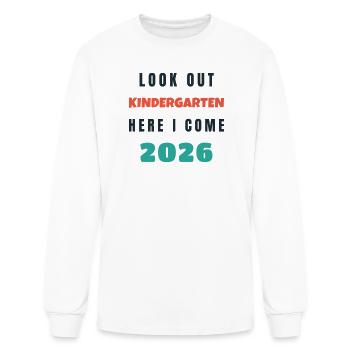 Kindergarten Here I Come 2026 - First Day Gift - Men's Long Sleeve T-Shirt - white - Front