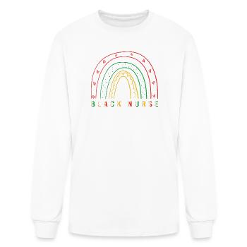 Pan Africanism Black Nurse - Men's Long Sleeve T-Shirt - white - Front