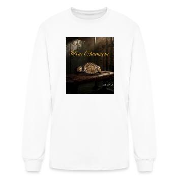 True Champion 1973 Championship Belt - Men's Long Sleeve T-Shirt - white - Front