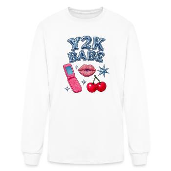 Y2K Babe Retro 2000s - Men's Long Sleeve T-Shirt - white - Front