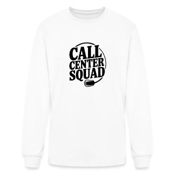 Call Center Squad - Men's Long Sleeve T-Shirt - white - Front