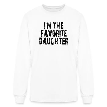 Family Favorites Gifts & more I'm The Favorite Dau - Men's Long Sleeve T-Shirt - white - Front