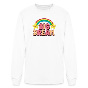 Dessin animé d’étoile arc-en-ciel de grand rêve mignon - T-shirt à manches longues Homme - blanc - Devant