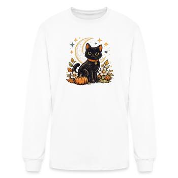 Black_Cat_Society - Men's Long Sleeve T-Shirt - white - Front