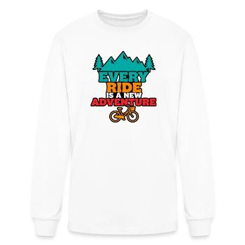 Every Ride Is A New Adventure - Men's Long Sleeve T-Shirt - white - Front