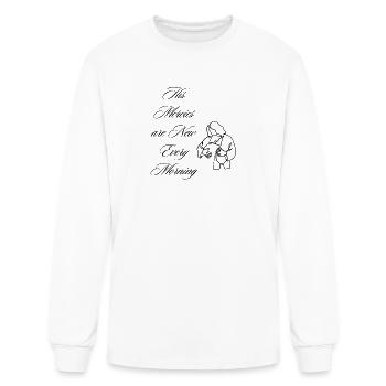 His Mercies Are New Every Morning Christian Art - Men's Long Sleeve T-Shirt - white - Front