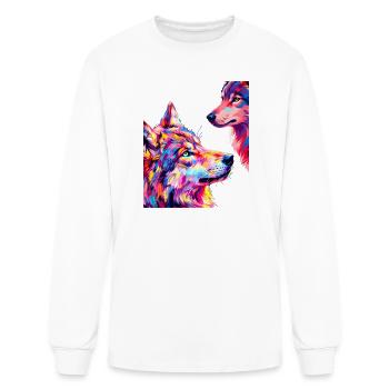 Impressionist Royal Pair Painting - Men's Long Sleeve T-Shirt - white - Front