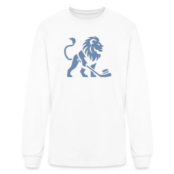 Lion Hockey Hockey Player Ice Hockey - Men's Long Sleeve T-Shirt - white - Front