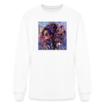 Wise Ass - Men's Long Sleeve T-Shirt - white - Front