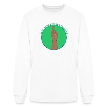 Keep Your Fingers Crossed Lucky Charm Vintage - Men's Long Sleeve T-Shirt - white - Front