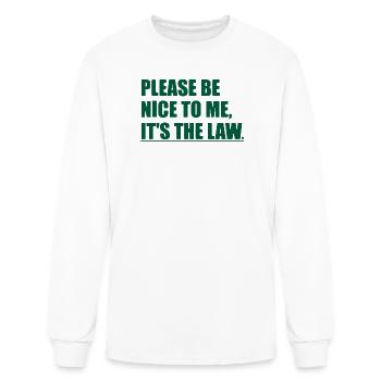 Funny Sarcastic Sarcasm College University School - Men's Long Sleeve T-Shirt - white - Front