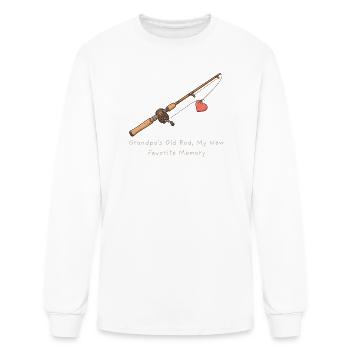 Grandpa's Old Rod Memory - Men's Long Sleeve T-Shirt - white - Front