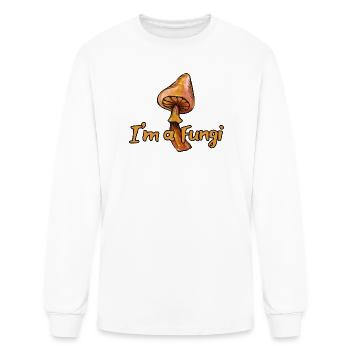Fungi Pun Illustration - Men's Long Sleeve T-Shirt - white - Front