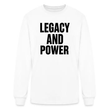 Héritage et Typographie Audacieuse - T-shirt à manches longues Homme - blanc - Devant