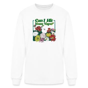 Can I Hit Your Vape - Men's Long Sleeve T-Shirt - white - Front
